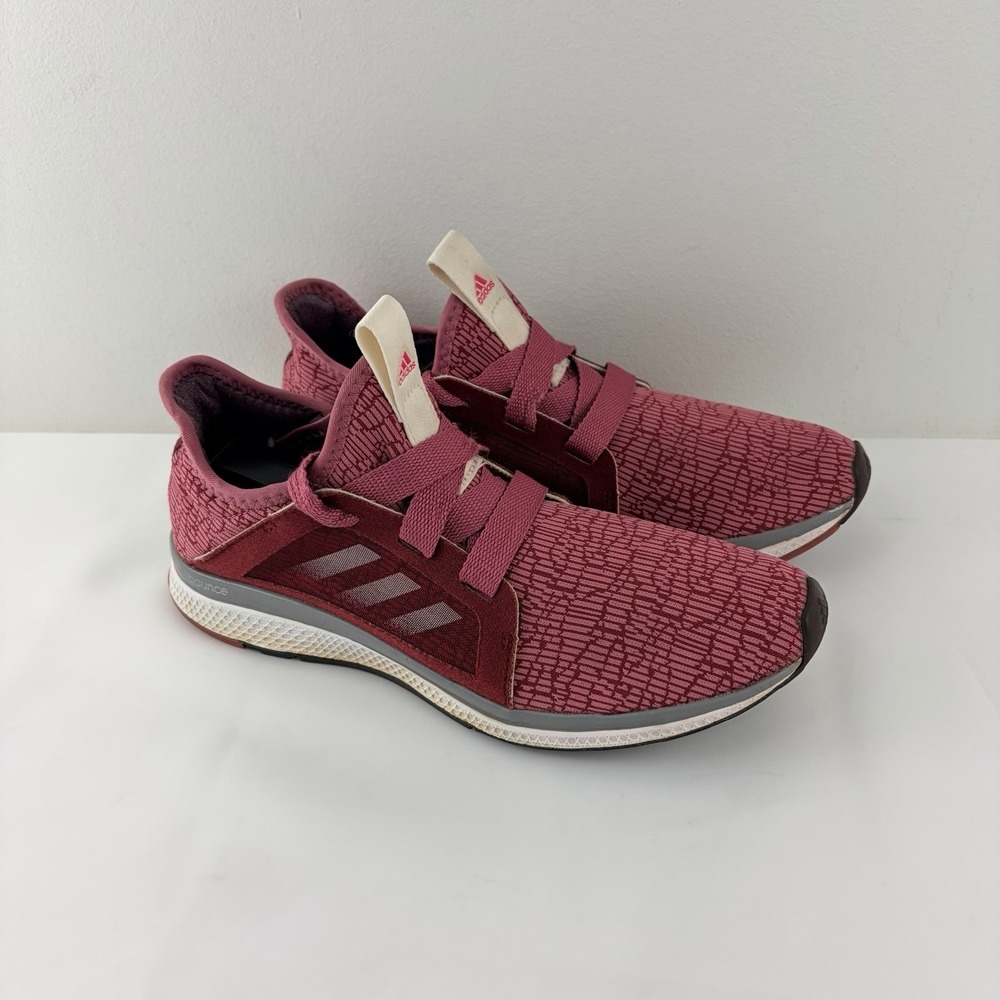Adidas Edge Lux Pink Maroon‎ Women's Running Shoes Size 8.5 Athletic Chic